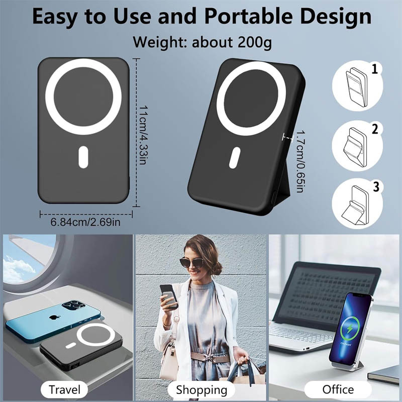 Фото Портативний ЗП Power Bank JJT-A27-1 PD20W+QC 22.5W із БЗУ 10000 mAh (Black) в маназині vchehle.ua