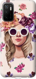 

Чехол Девушка с цветами v2 для Xiaomi Redmi Note 10T 1212055