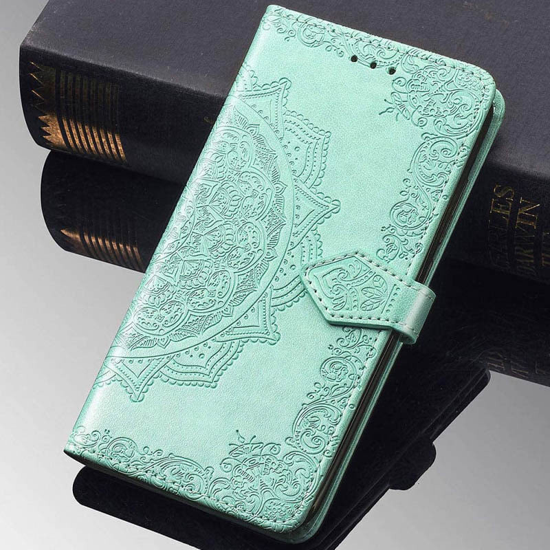 Замовити Шкіряний чохол-книжка Art Case з візитницею на Xiaomi Redmi 7A (Бірюзовий) на vchehle.ua