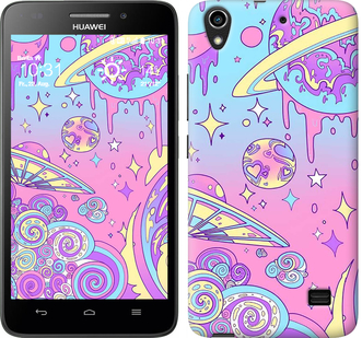 

Чехол Розовая галактика для Huawei G620S 633566