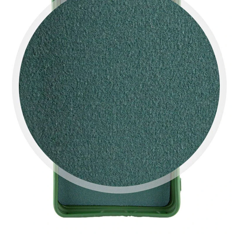 Фото Чехол Silicone Cover Lakshmi Full Camera (AA) with logo для Xiaomi Poco X7 (Зеленый / Dark green) на vchehle.ua
