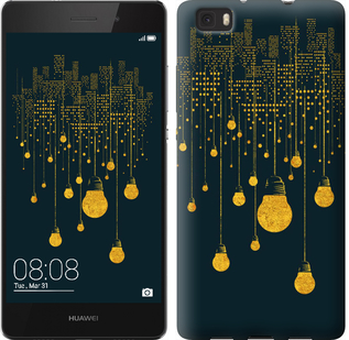 

Чехол Иллюстрация ночного города для Huawei Ascend P8 Lite 592436