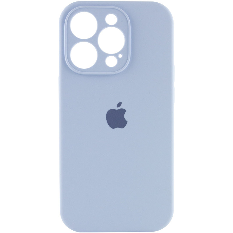 Чохол Silicone Case Full Camera Protective (AA) на Apple iPhone 16 Pro (6.3") (Блакитний / Lilac Blue)