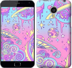 Чехол Розовая галактика для Meizu MX4 PRO