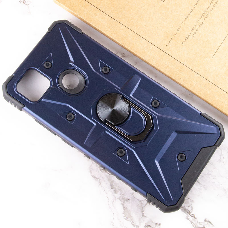 Ударопрочный чехол Pathfinder Ring для Xiaomi Redmi 9C / 10A (Синий / Navy) в магазине vchehle.ua