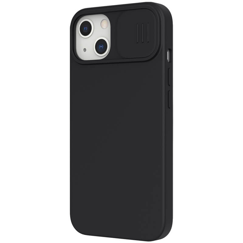 Фото Силіконова накладка Nillkin Camshield Silky Magnetic на Apple iPhone 14 (6.1") (Чорний) в маназині vchehle.ua