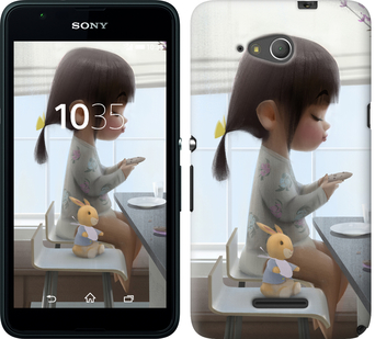 

Чехол Милая девочка с зайчиком для Sony Xperia E4g 636622