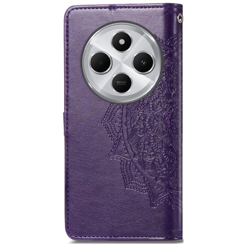 Фото Кожаный чехол-книжка Art Case с визитницей для Xiaomi Redmi 14C / Poco C75 (Фиолетовый) на vchehle.ua