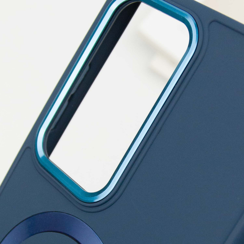 Заказать TPU чехол Bonbon Metal Style with Magnetic safe для Samsung Galaxy S24 Ultra (Синий / Cosmos Blue) на vchehle.ua