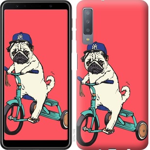 

Чехол Мопс на велосипеде для Samsung Galaxy A7 (2018) A750F 679255