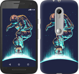 

Чехол Космонавт на скейтборде для Motorola Moto G3 591535