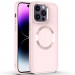 TPU чехол Bonbon Metal Style with Magnetic safe для Apple iPhone 14 Pro Max (6.7") (Розовый / Light Pink)