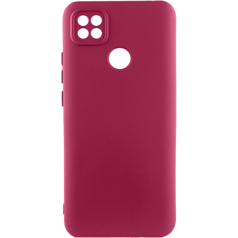 Чохол TPU GETMAN Liquid Silk Full Camera на Xiaomi Redmi 9C (Бордовий / Marsala)