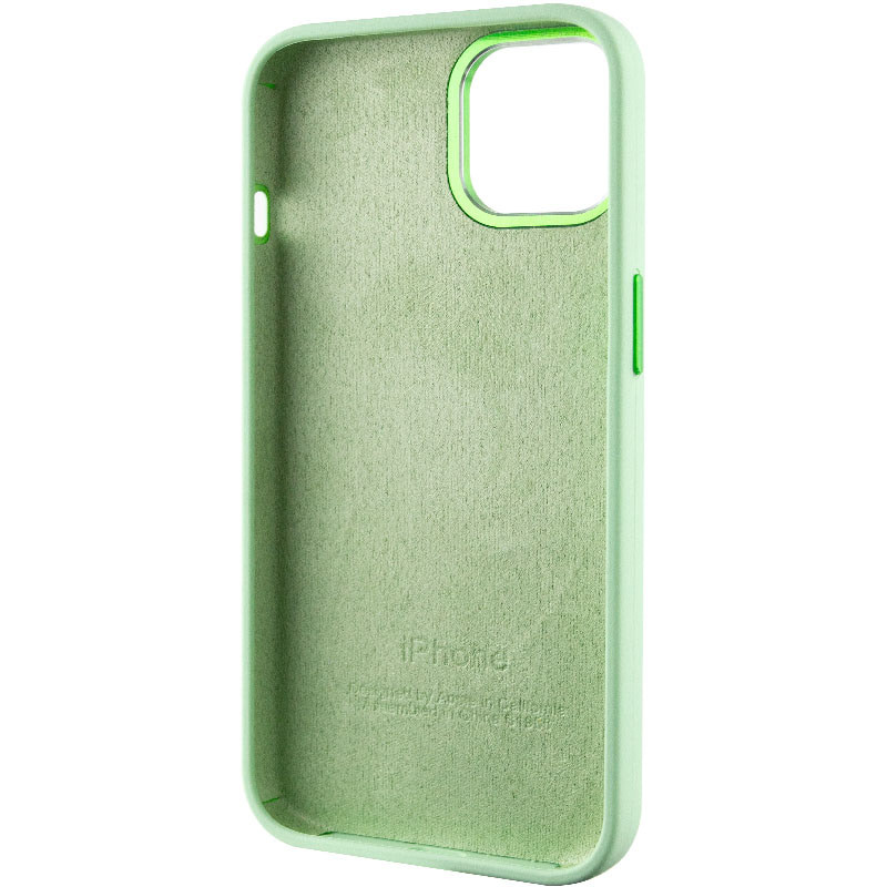 Купити Чохол Silicone Case Metal Buttons (AA) на Apple iPhone 12 Pro Max (6.7") (Зелений / Pistachio) на vchehle.ua