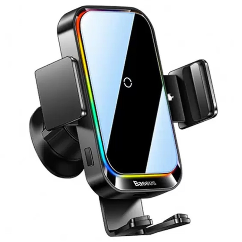 Автотримач з БЗП Baseus Halo Electric Wireless Charging Car Mount 15W (SUDD000001)