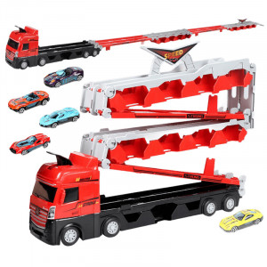 Игровой набор-грузовик SHT D663-T202 Catapult Truck + 8 small car