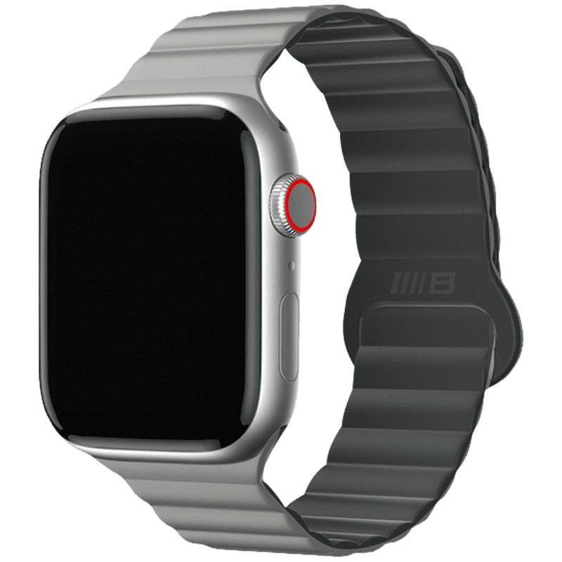 Ремешок BlueO Magnetic Silicone для Apple Watch 42(ser.1-3)/44/45/46/49mm (Grey)