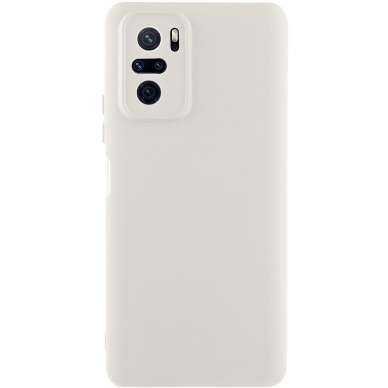 Чехол Silicone Cover Lakshmi Full Camera (AAA) для Xiaomi Redmi Note 10 / Note 10s / Poco M5s (Белый / White)