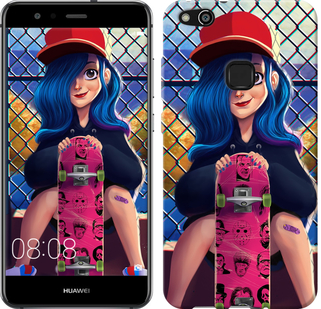 

Чохол Прикольна дівчинка зі скейтбордом на Huawei P10 Lite 618393