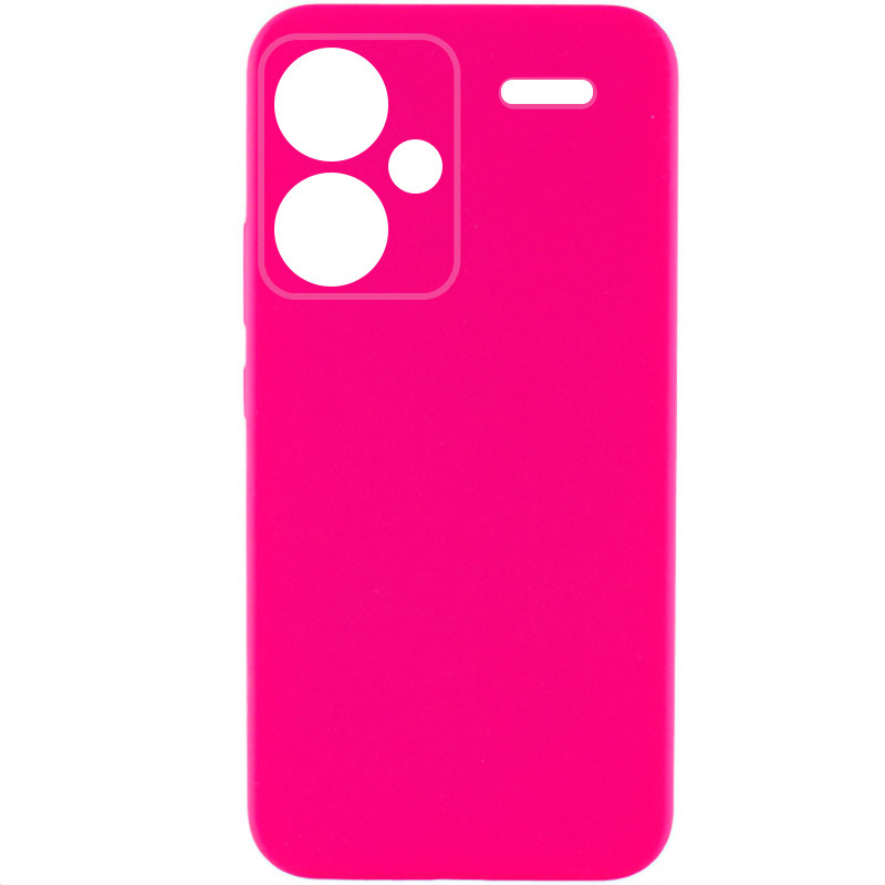 Чехол Silicone Cover Lakshmi Full Camera (AAA) для Xiaomi Redmi Note 13 Pro+ (Розовый / Barbie pink)