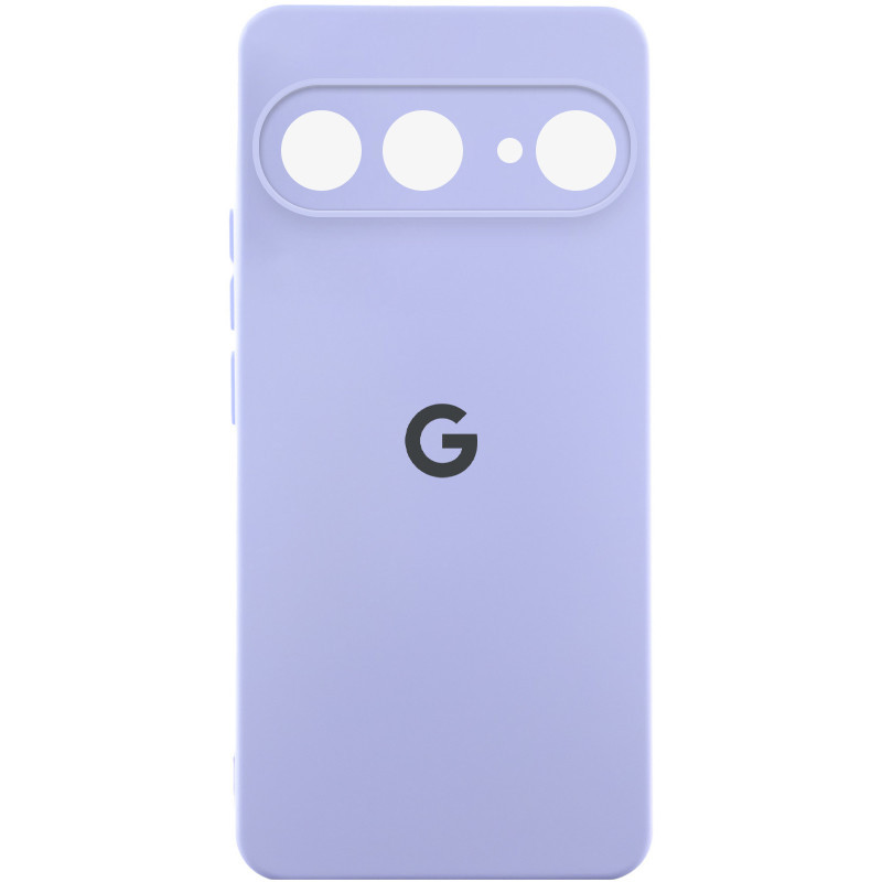 Чехол Silicone Cover Lakshmi Full Camera (AAA) with Logo для Google Pixel 9 (Сиреневый / Dasheen)