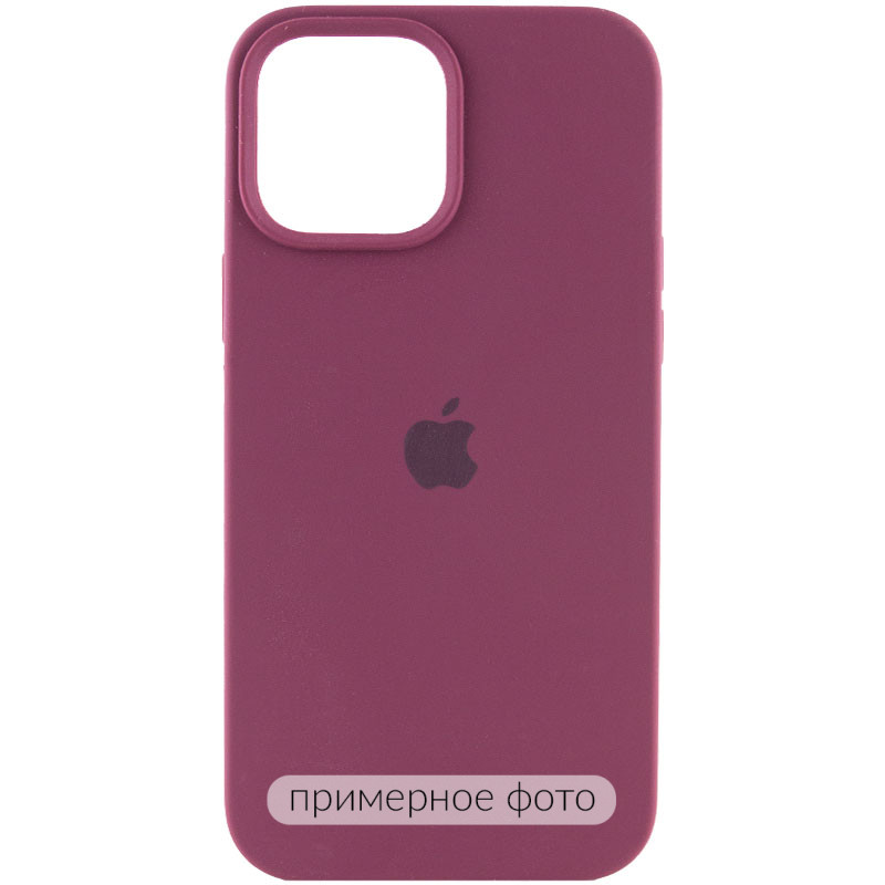 Чохол Silicone Case Full Protective (AA) на Apple iPhone 16 Plus (6.7") (Бордовий / Plum)