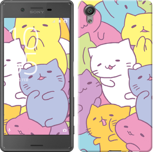 Чехол Котики для Sony Xperia X F5122