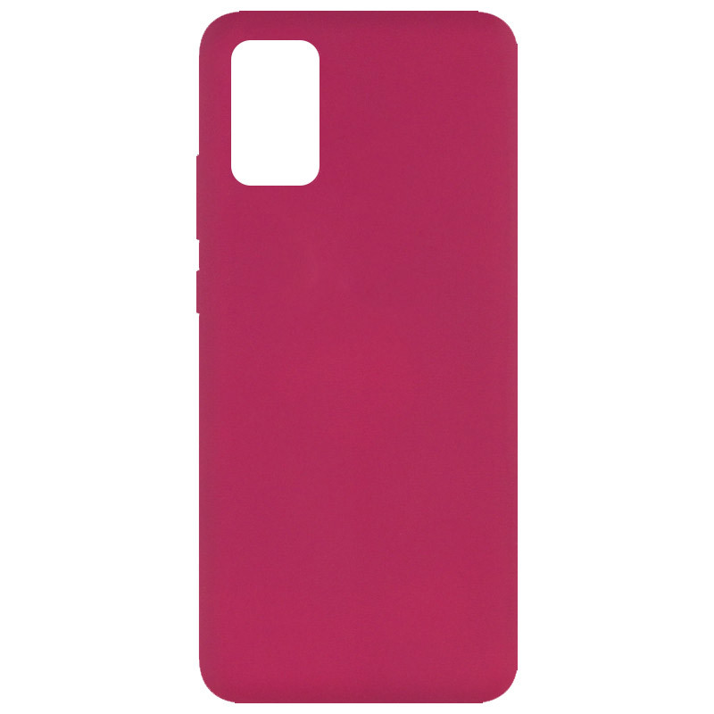 Уценка Чехол Silicone Cover Full without Logo (A) для Samsung Galaxy A02s (Дефект упаковки / Бордовый / Marsala)