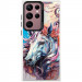 TPU+PC чохол TakiTaki Magic glow на Samsung Galaxy S21 Ultra (Unicorn / Pink / Purple)