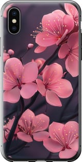 Чехол Пурпурная сакура для iPhone XS
