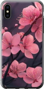Чехол Пурпурная сакура для iPhone XS