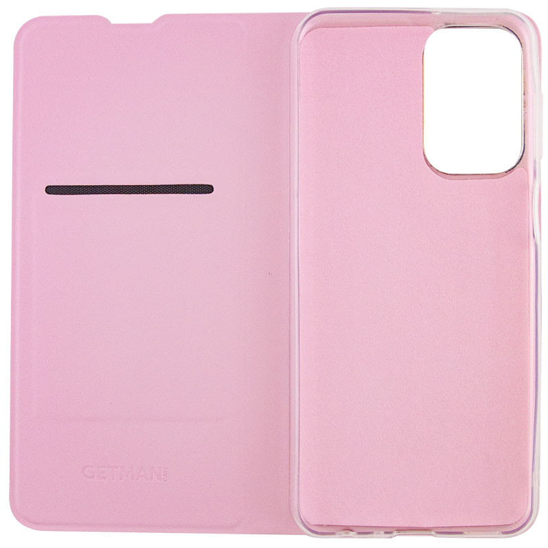 Фото Кожаный чехол-книжка GETMAN Elegant (PU) для Samsung Galaxy A15 4G/5G / M15 5G (Розовый) в магазине vchehle.ua