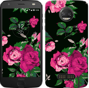 

Чохол Троянди на чорному тлі на Motorola Moto Z3 Play 674432