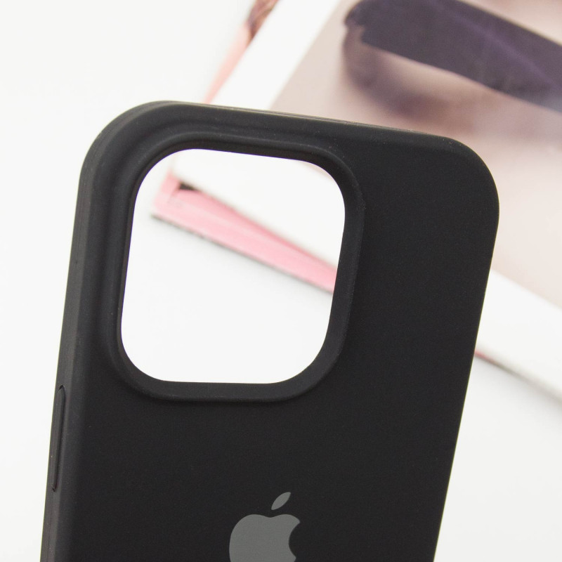 Фото Чехол Silicone Case Full Protective (AA) для Apple iPhone 15 Pro (6.1") (Черный / Black) в магазине vchehle.ua