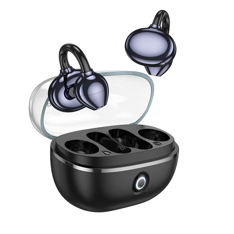 Фото Бездротові TWS навушники BOROFONE FQ5 Spirit clip-on (Black) на vchehle.ua