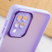 Купить TPU+PC чехол Accent для Samsung Galaxy A12 (White / Purple) на vchehle.ua
