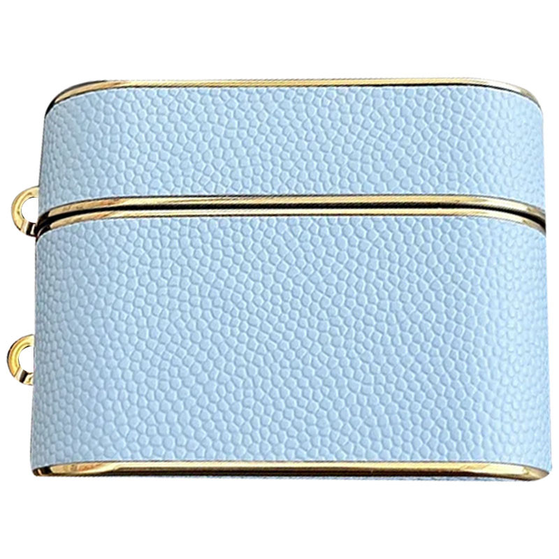 Кожаный футляр Suitcase для наушников AirPods 3 (Blue)