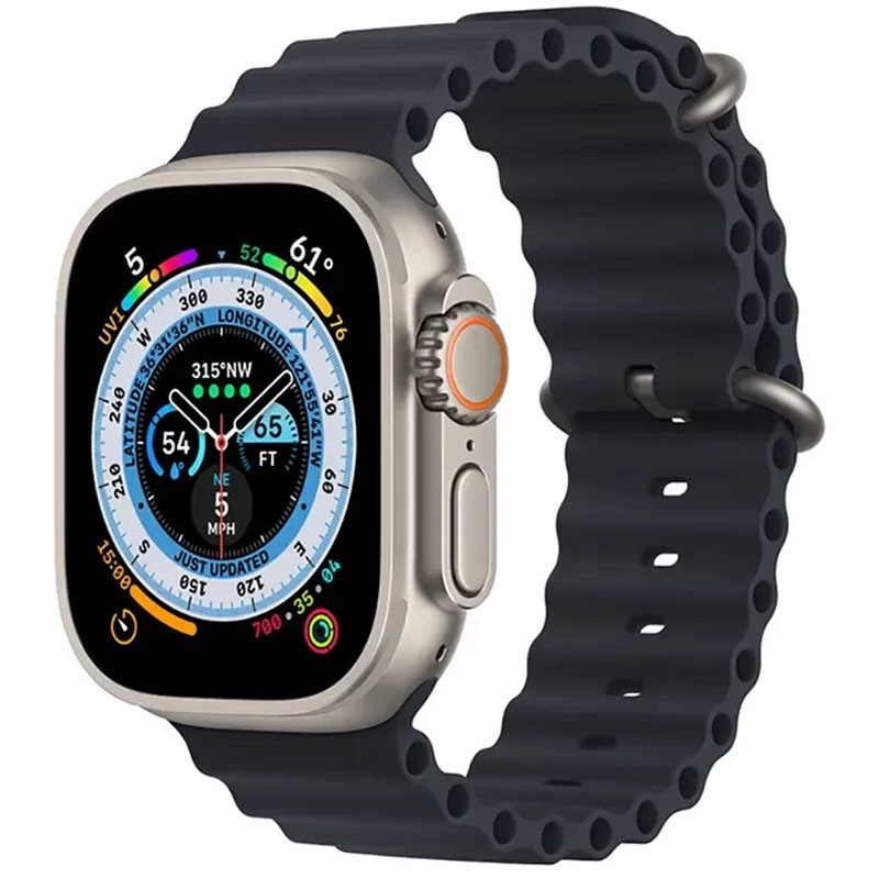 Ремешок Ocean Band для Apple Watch 42(ser.1-3)/44/45/46/49mm (Черный / Midnight)