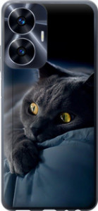 Чехол Дымчатый кот для Realme C55