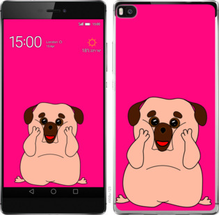 

Чохол Веселий мопс на Huawei Ascend P8 928565