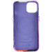 Шкіряний чохол Colour Splash with Magnetic Safe на Apple iPhone 12 Pro / 12 (6.1") (Purple / Pink) в магазині vchehle.ua