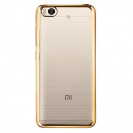 

Прозорий силіконовий чохол на Xiaomi Mi 5s з глянсовою окантовкою (Золотий) 54609