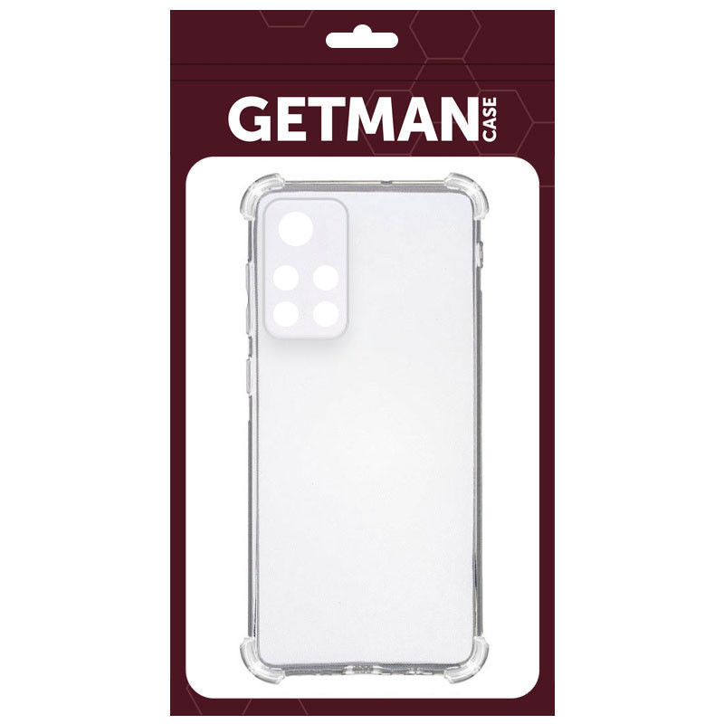 Фото TPU чехол GETMAN Ease logo усиленные углы Full Camera для Xiaomi Redmi Note 11S 5G (Бесцветный (прозрачный)) на vchehle.ua