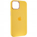 Чохол Silicone Case Metal Buttons (AA) на Apple iPhone 13 (6.1") (Жовтий / Bright Yellow)