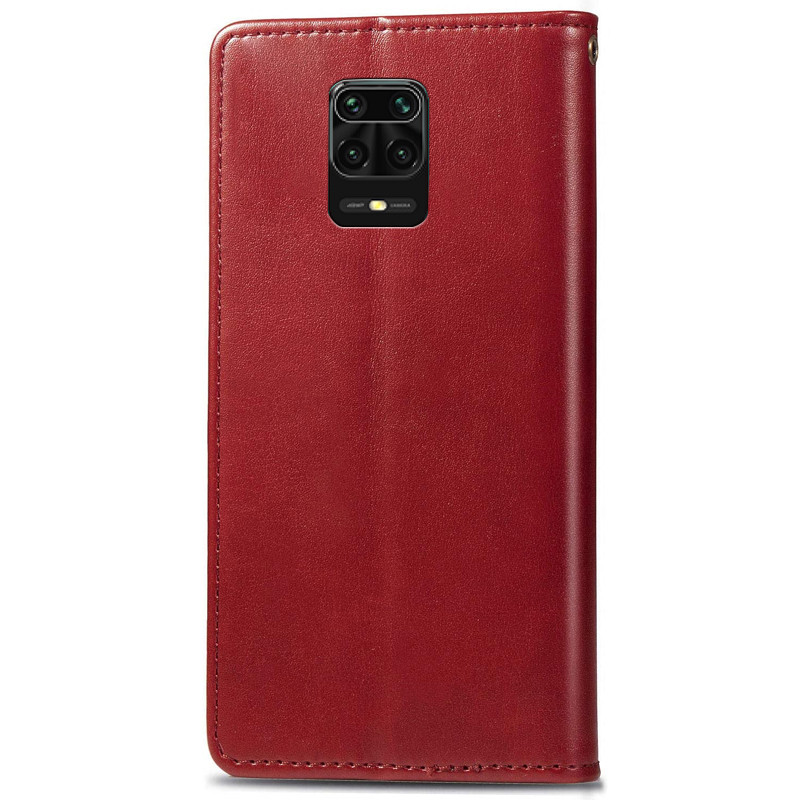 Кожаный чехол книжка GETMAN Gallant (PU) для Xiaomi Redmi Note 9s / Note 9 Pro / Note 9 Pro Max (Красный) в магазине vchehle.ua