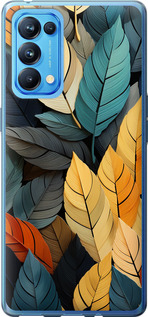 

Чехол Кольорове листя для Oppo Reno5 Pro 1629697