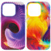 Шкіряний чохол Colour Splash with Magnetic Safe на Apple iPhone 14 Pro (6.1")