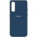 Уценка Чехол Silicone Cover My Color Full Protective (A) для Oppo Reno 3 Pro (Дефект упаковки / Синий / Navy blue)