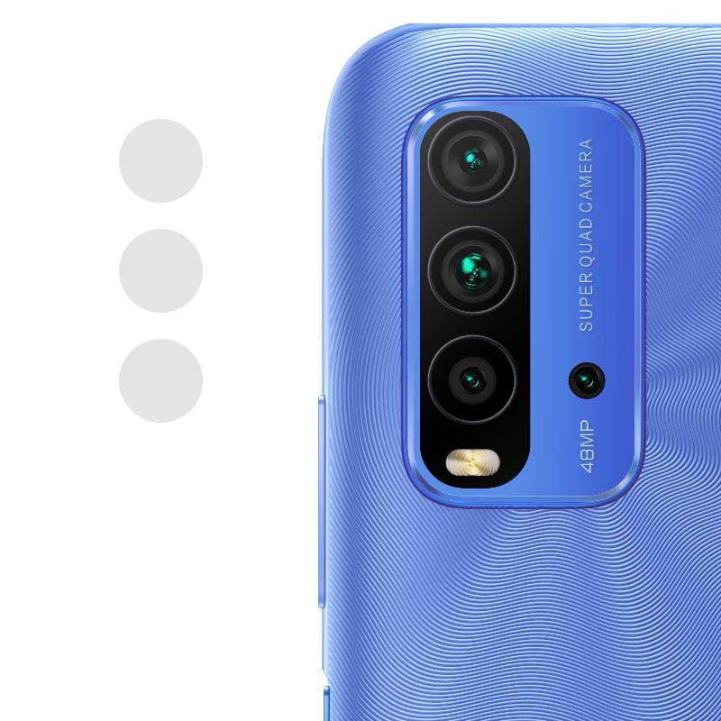 Гибкое защитное стекло 0.18mm на камеру (тех.пак) для Xiaomi Redmi 9T (Прозрачный)