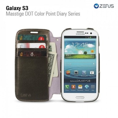 Купить Кожаный чехол Zenus Masstige Dot Color Point Diary Series для Samsung i9300 Galaxy S3 (Бежевый) на vchehle.ua